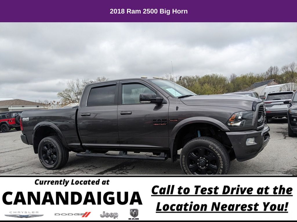 Gray (Granite Crystal Metallic Clearcoat) 2018 RAM 2500 Big Horn Crew Cab 4WD Pickup Truck Four-Wheel Drive 6-Speed Automatic