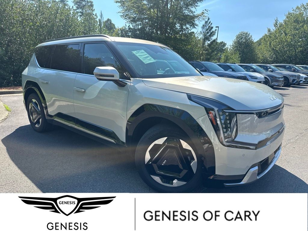 White (Ivory Silver) 2024 Kia EV9 SUV / Crossover All-Wheel Drive 1-Speed Automatic