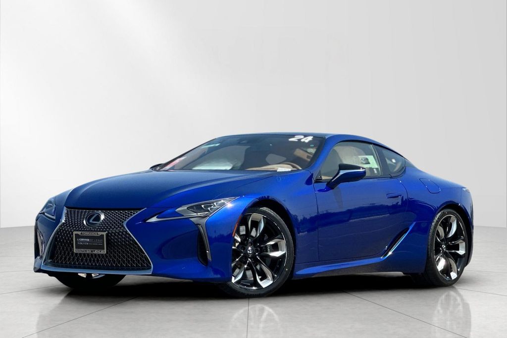 Ultrasonic Blue Mica 2.0 2024 Lexus LC Hybrid Coupe Rear-Wheel Drive Continuously Variable Transmission