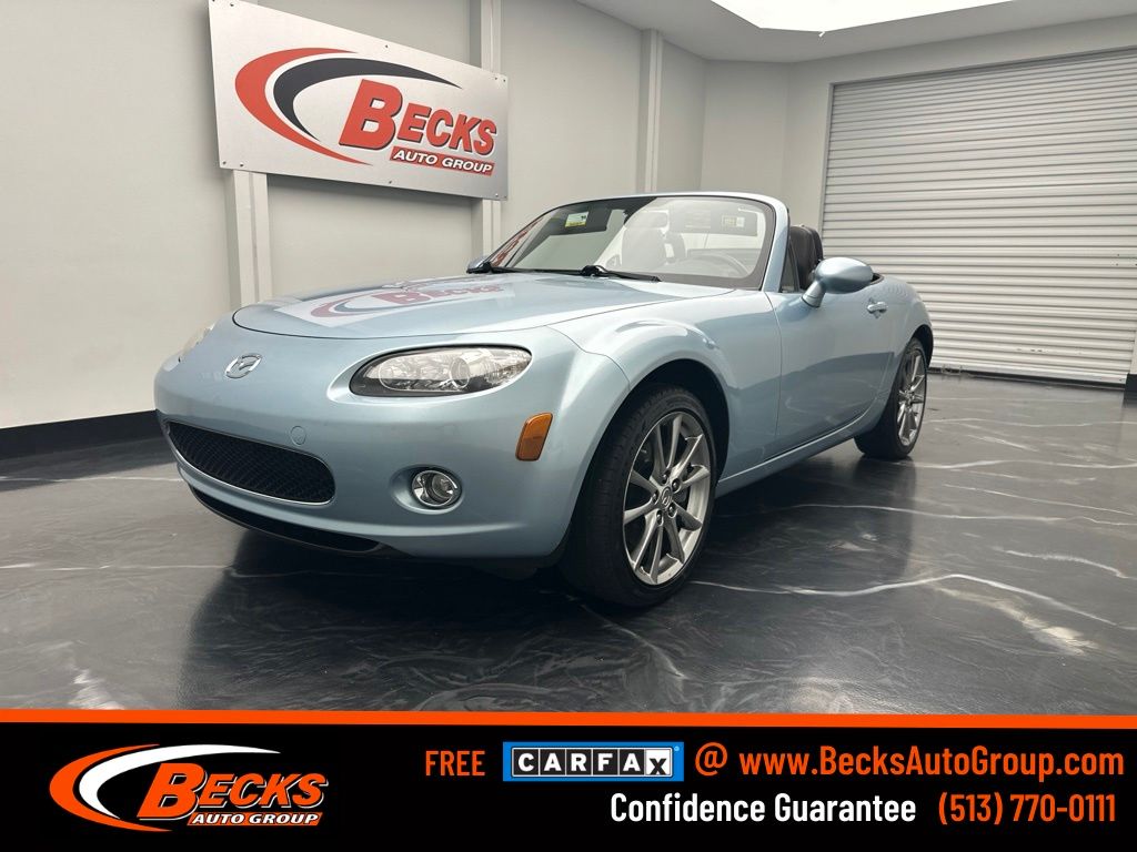 Icy Blue Metallic 2008 Mazda MX-5 Miata Convertible Rear-Wheel Drive 6-Speed Automatic