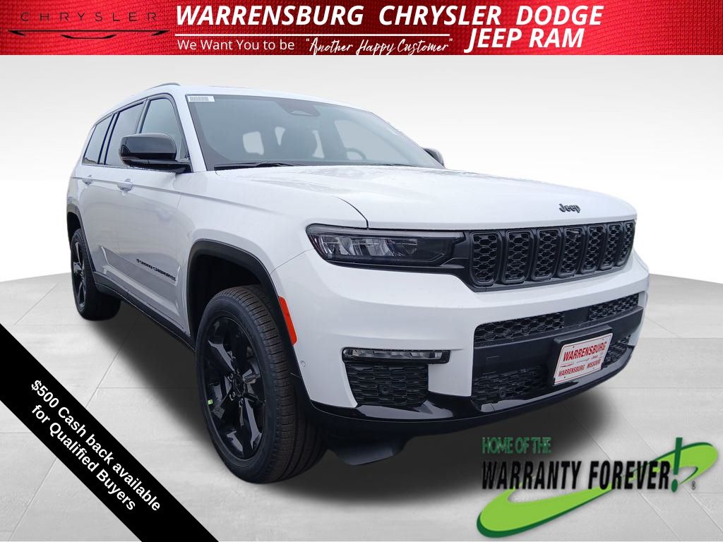 Bright White Clearcoat 2025 Jeep Grand Cherokee L Limited 4WD SUV / Crossover Four-Wheel Drive 8-Speed Automatic