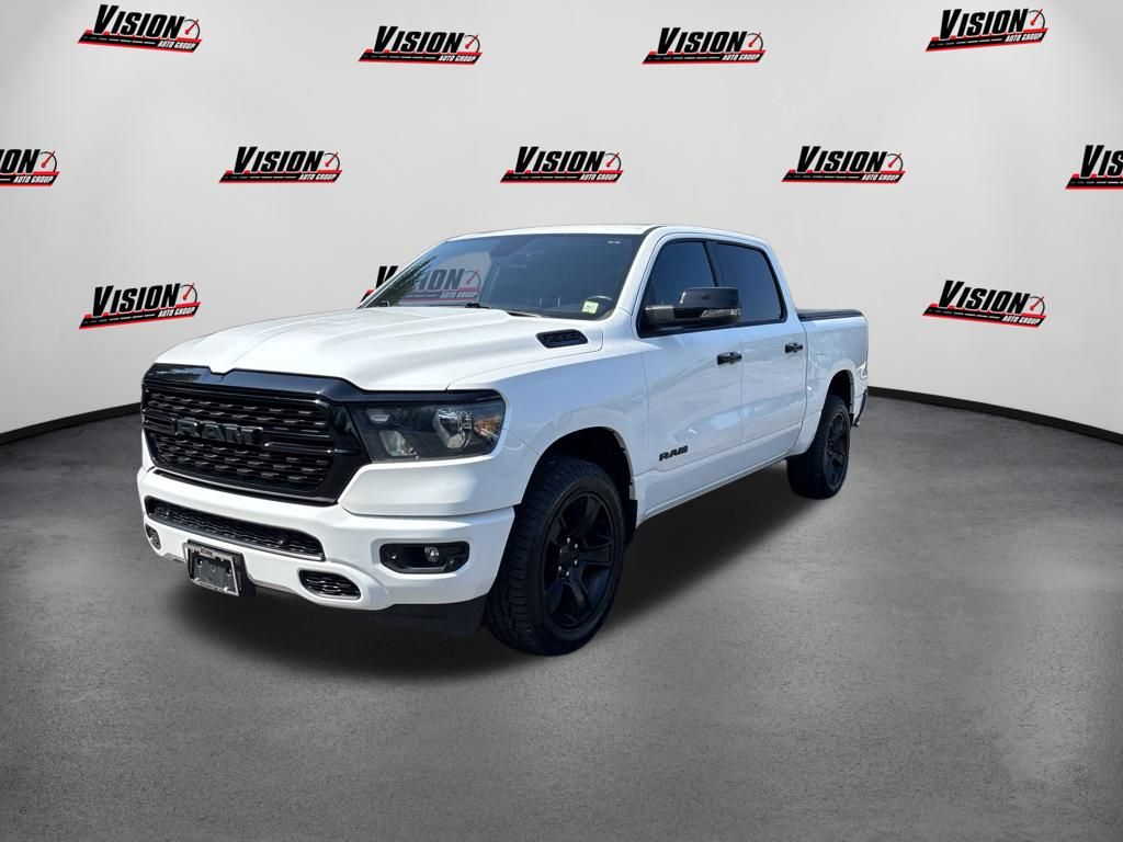 Bright White Clearcoat 2023 RAM 1500 Pickup Truck Four-Wheel Drive 8-Speed Automatic