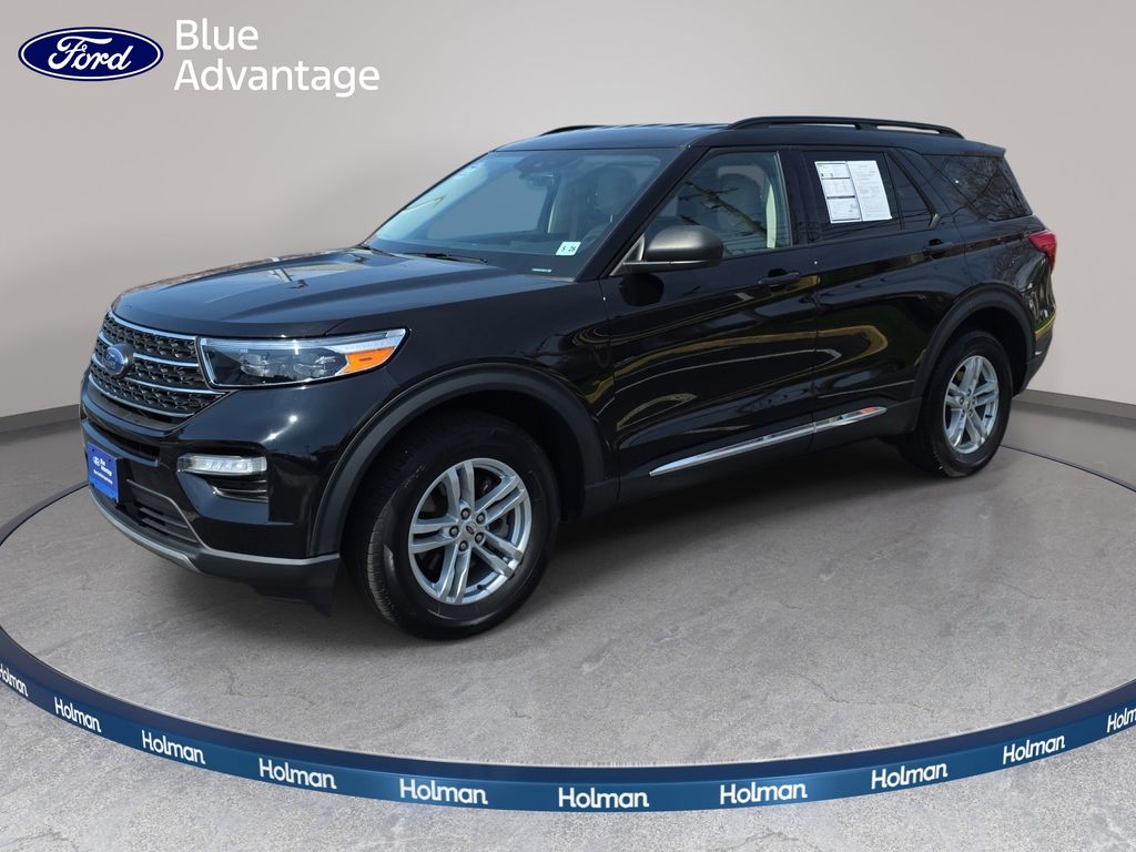 Agate Black Metallic 2023 Ford Explorer XLT AWD SUV / Crossover All-Wheel Drive Automatic