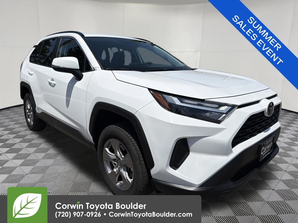 Ice Cap 2025 Toyota RAV4 Hybrid SUV / Crossover All-Wheel Drive Continuously Variable Transmission