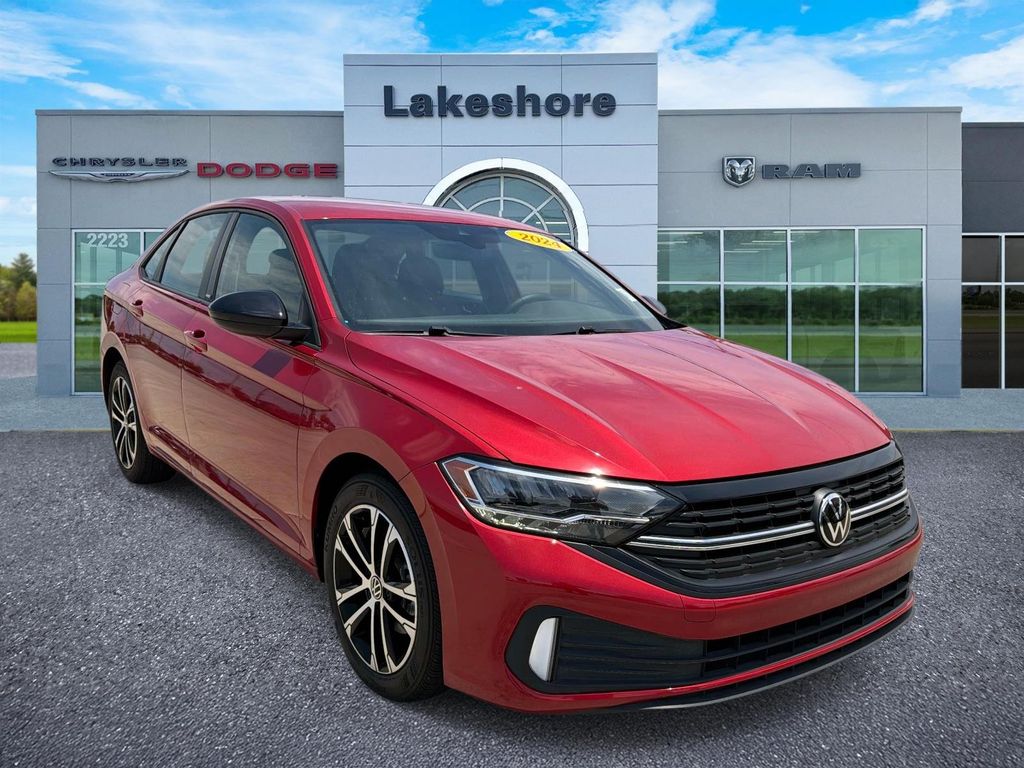 Red Metallic 2024 Volkswagen Jetta Sedan Front-Wheel Drive 8-Speed Automatic