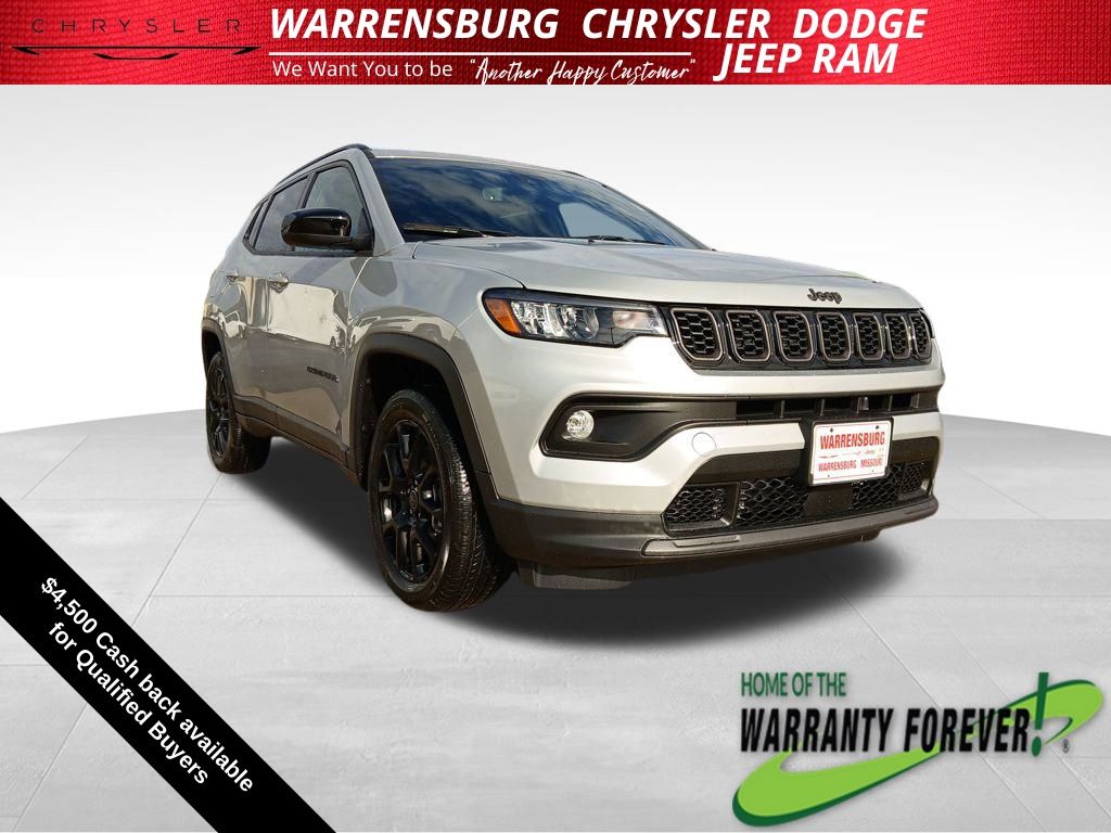 silver zynith metallic clearcoat 2026 Jeep Compass Latitude 4WD SUV / Crossover Four-Wheel Drive 8-Speed Automatic