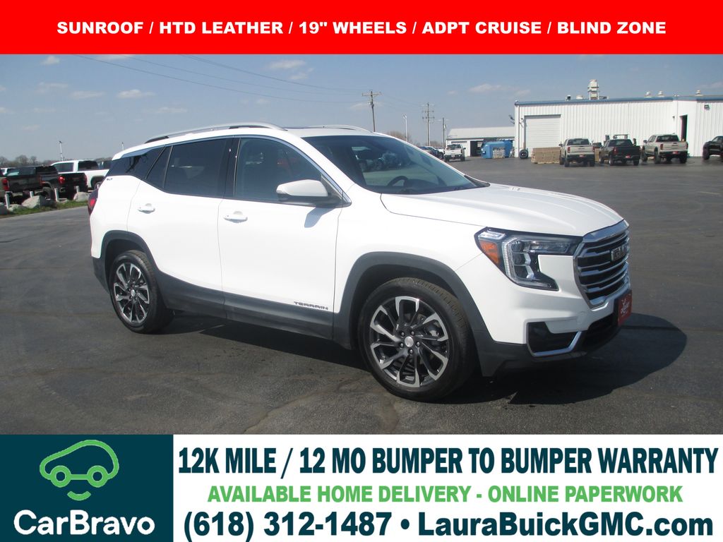 Summit White 2024 GMC Terrain SLT FWD SUV / Crossover Front-Wheel Drive 9-Speed Automatic