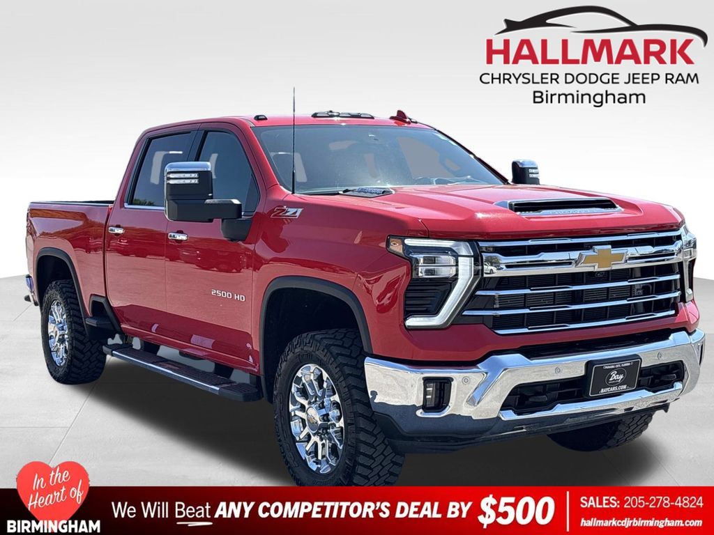 Red Hot 2024 Chevrolet Silverado 2500HD LTZ Crew Cab 4WD Pickup Truck Four-Wheel Drive Automatic