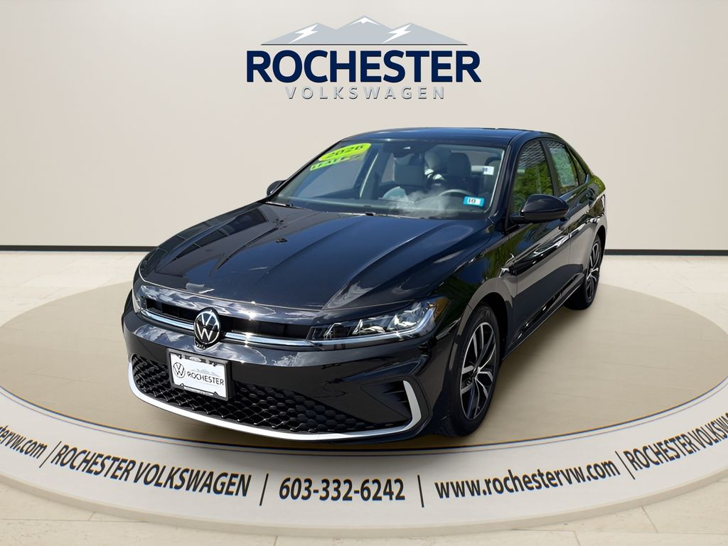 Deep Black Pearl 2026 Volkswagen Jetta Sedan Front-Wheel Drive 8-Speed Automatic