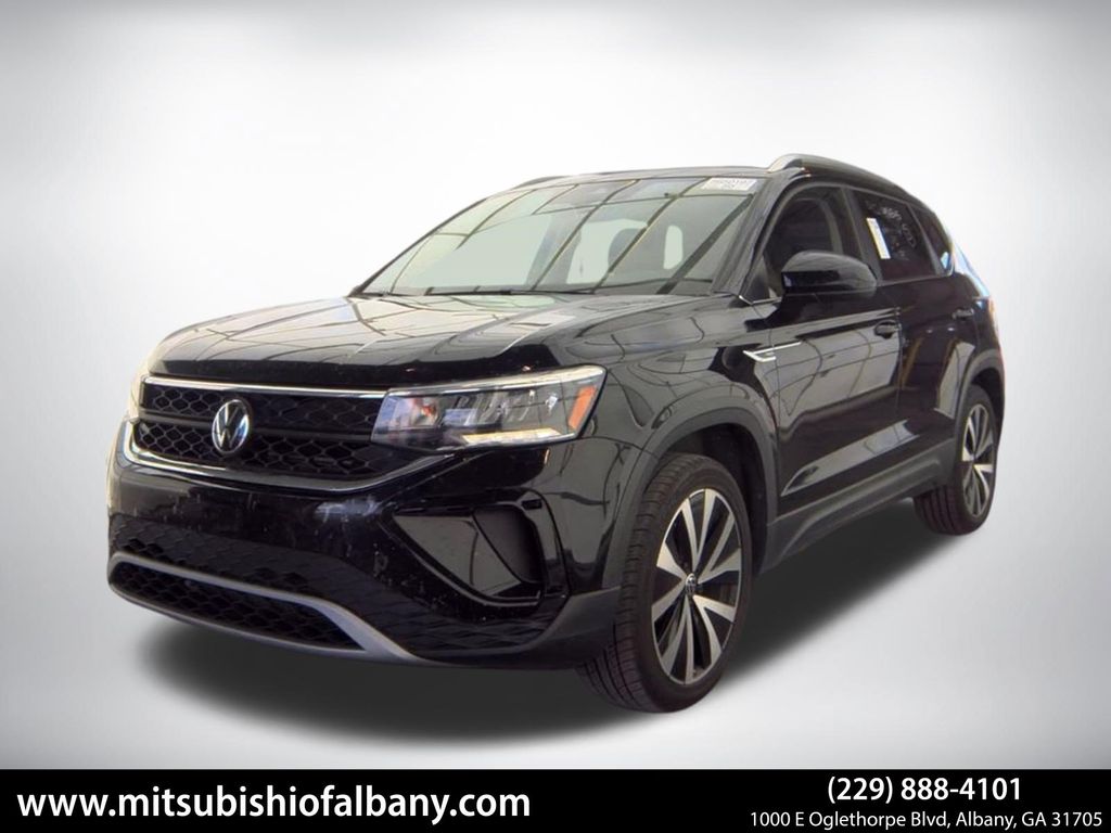 Black 2024 Volkswagen Taos SUV / Crossover Front-Wheel Drive 8-Speed Automatic