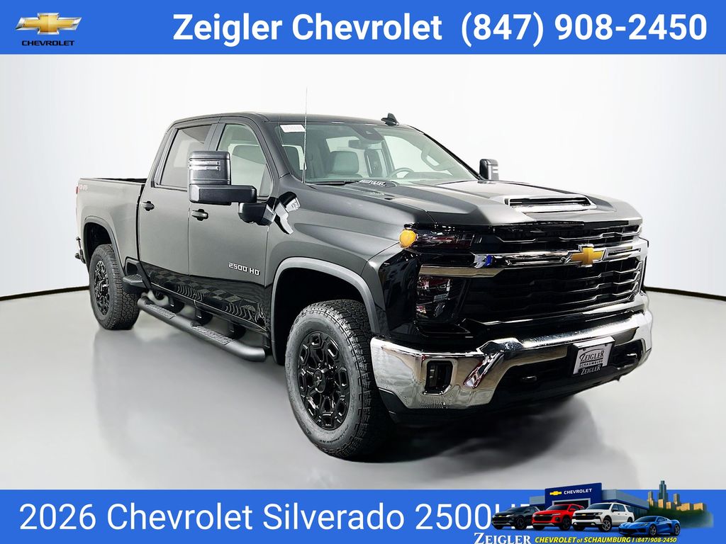 Black 2026 Chevrolet Silverado 2500HD Pickup Truck Four-Wheel Drive Automatic