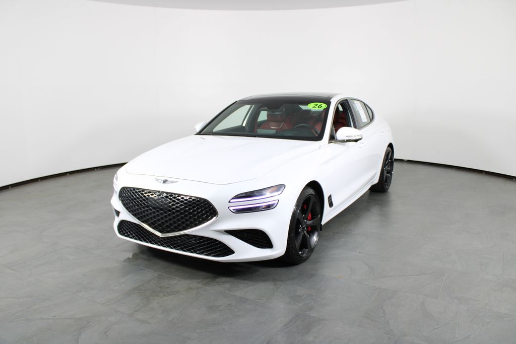 Uyuni White 2026 Genesis G70 Sedan Rear-Wheel Drive 8-Speed Automatic