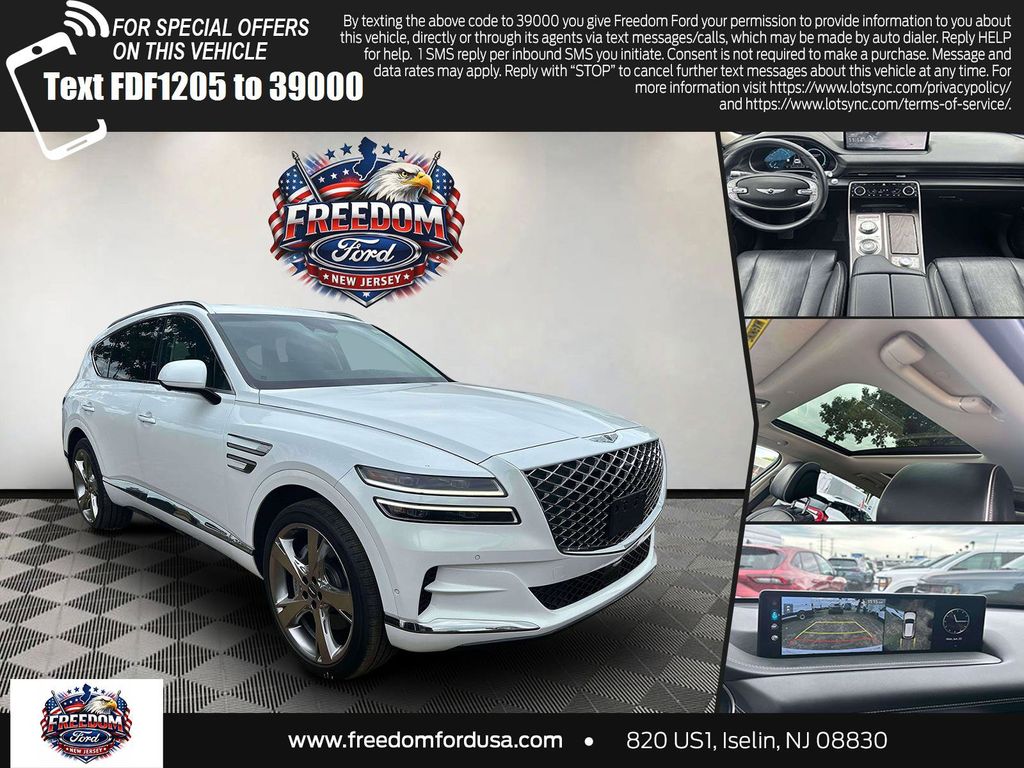 Alta White 2023 Genesis GV80 SUV / Crossover All-Wheel Drive 8-Speed Automatic