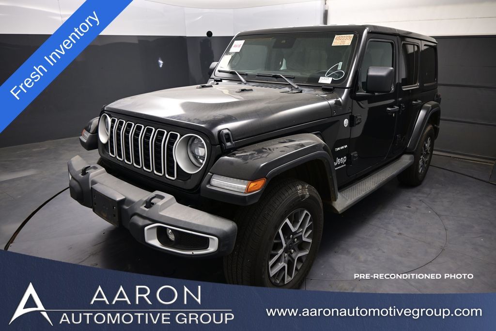 Black Clearcoat 2024 Jeep Wrangler SUV / Crossover Four-Wheel Drive 8-Speed Automatic