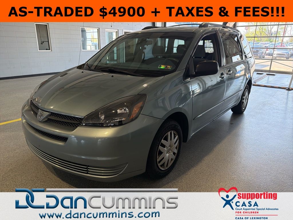 Blue Mirage Metallic 2005 Toyota Sienna LE Minivan Front-Wheel Drive 5-Speed Automatic Overdrive
