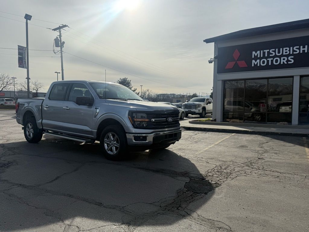 Silver Metallic 2024 Ford F-150 Pickup Truck Four-Wheel Drive Automatic