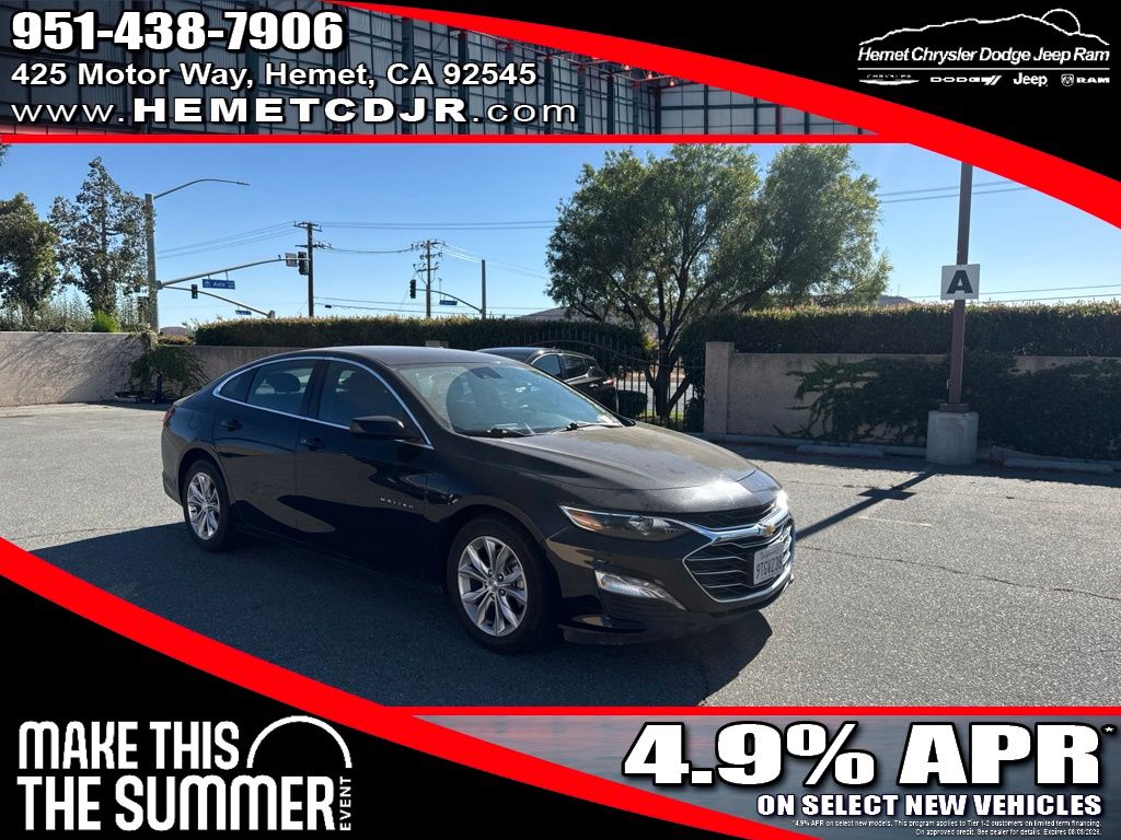 Mosaic Black Metallic 2023 Chevrolet Malibu Sedan Front-Wheel Drive Continuously Variable Transmission