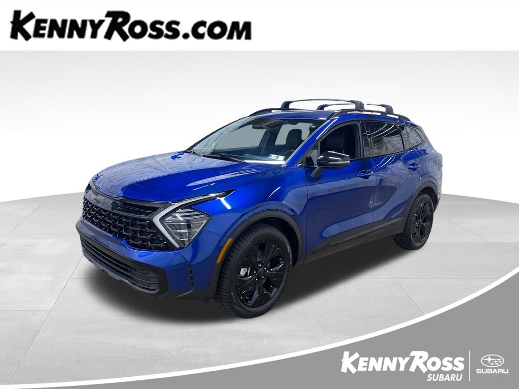 Sapphire Blue 2025 Kia Sportage SUV / Crossover All-Wheel Drive 8-Speed Automatic