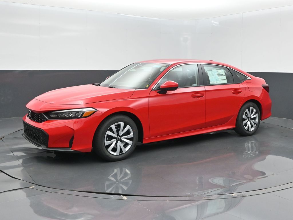 Rallye Red 2026 Honda Civic Sedan Front-Wheel Drive Continuously Variable Transmission