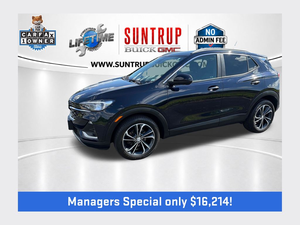 Dark Moon Blue Metallic 2021 Buick Encore GX Select FWD SUV / Crossover Front-Wheel Drive Continuously Variable Transmission