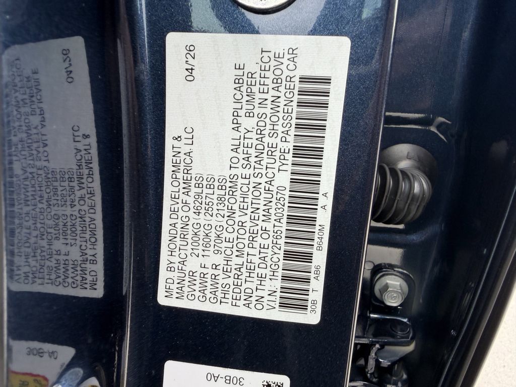 new 2026 Honda Accord Hybrid car, priced at $34,715