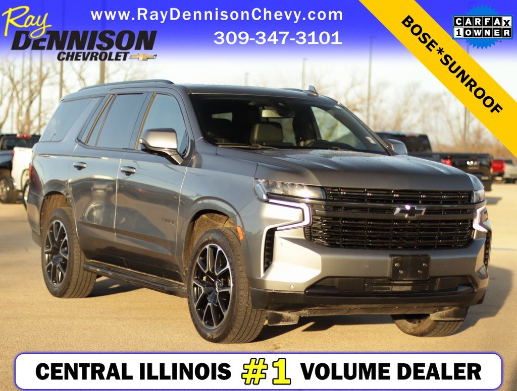 Gray (Satin Steel Metallic) 2021 Chevrolet Tahoe RST 4WD SUV / Crossover Four-Wheel Drive