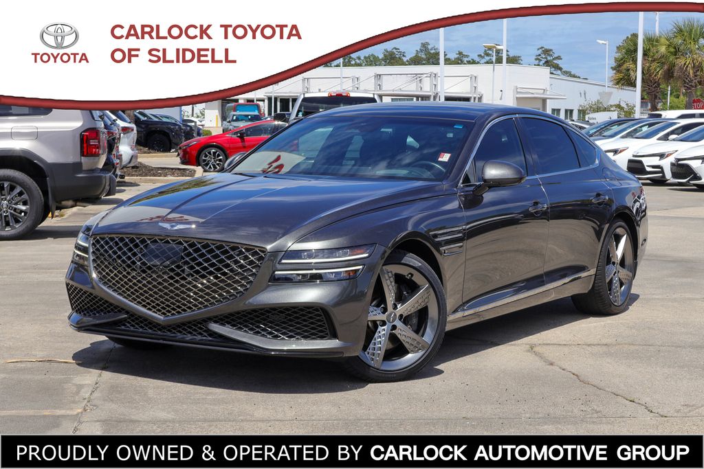 Gray 2023 Genesis G80 3.5T Sport AWD Sedan All-Wheel Drive 8-Speed Automatic