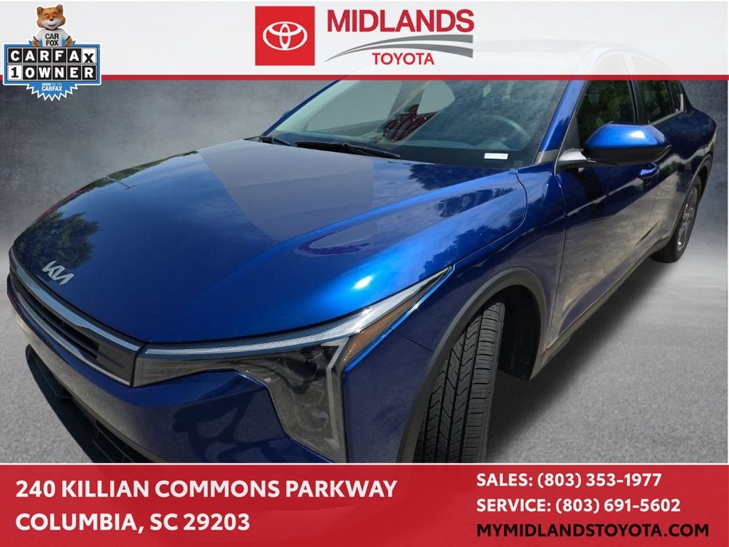 Deep Sea Blue 2025 Kia K4 Sedan Front-Wheel Drive Continuously Variable Transmission