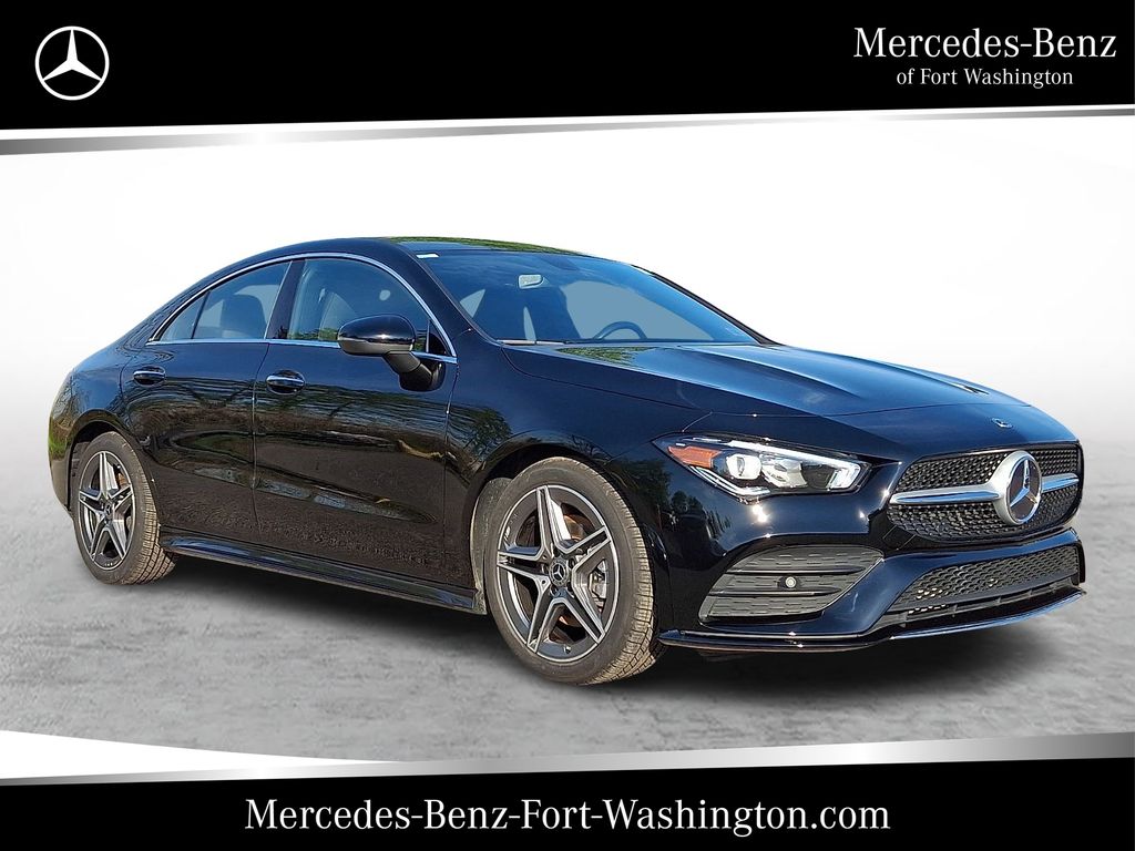 Night Black 2023 Mercedes-Benz CLA 250 4MATIC Coupe All-Wheel Drive 7-Speed Automatic