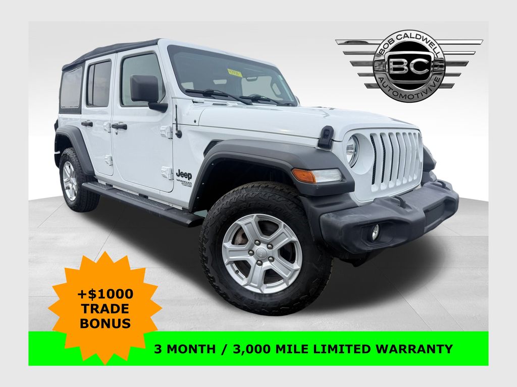 Bright White Clearcoat 2021 Jeep Wrangler Unlimited Sport S 4WD SUV / Crossover Four-Wheel Drive 8-Speed Automatic