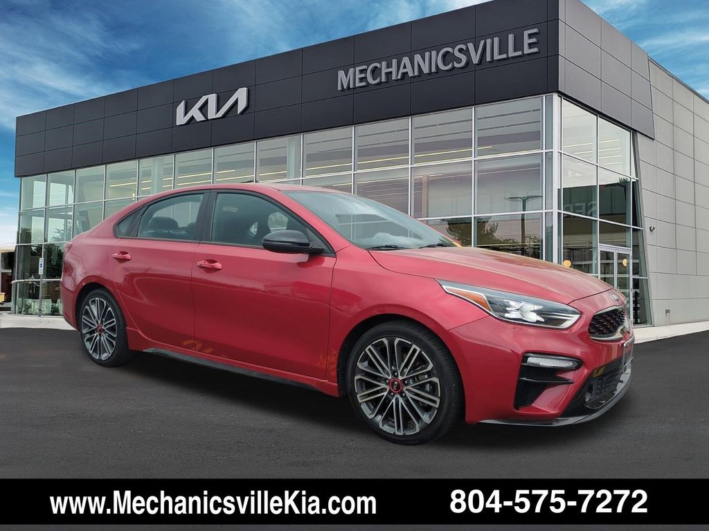 Currant Red 2021 Kia Forte GT FWD Sedan Front-Wheel Drive 7-Speed Automatic