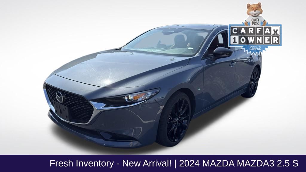 Polymetal Gray Metallic 2024 Mazda MAZDA3 Sedan All-Wheel Drive 6-Speed Automatic