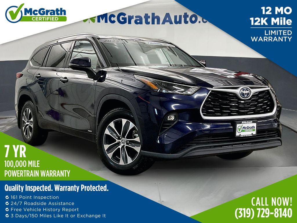 Blueprint 2022 Toyota Highlander Hybrid SUV / Crossover All-Wheel Drive Continuously Variable Transmission