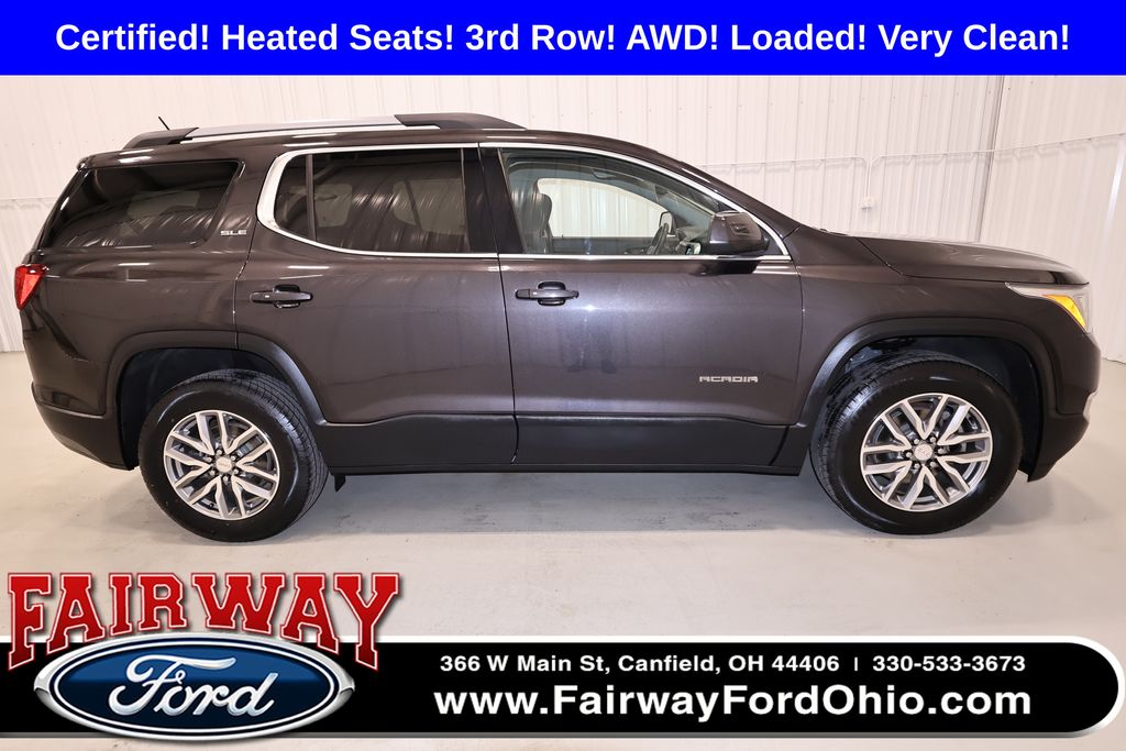 Gray (Iridium Metallic) 2019 GMC Acadia SLE-2 AWD SUV / Crossover Four-Wheel Drive 6-Speed Automatic