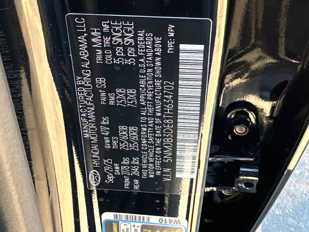New 2026 Black HYUNDAI SEL image 36