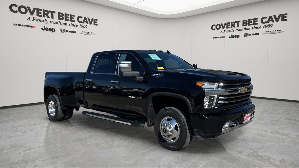 Black 2021 Chevrolet Silverado 3500HD High Country Crew Cab 4WD Pickup Truck Four-Wheel Drive Automatic