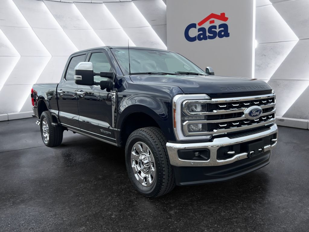 Blue Metallic 2024 Ford F-250 Super Duty Lariat Crew Cab 4WD Pickup Truck Four-Wheel Drive Automatic