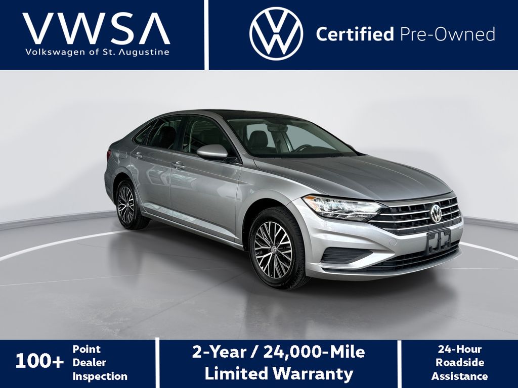 Silver Metallic 2021 Volkswagen Jetta SE FWD Sedan Front-Wheel Drive 8-Speed Automatic