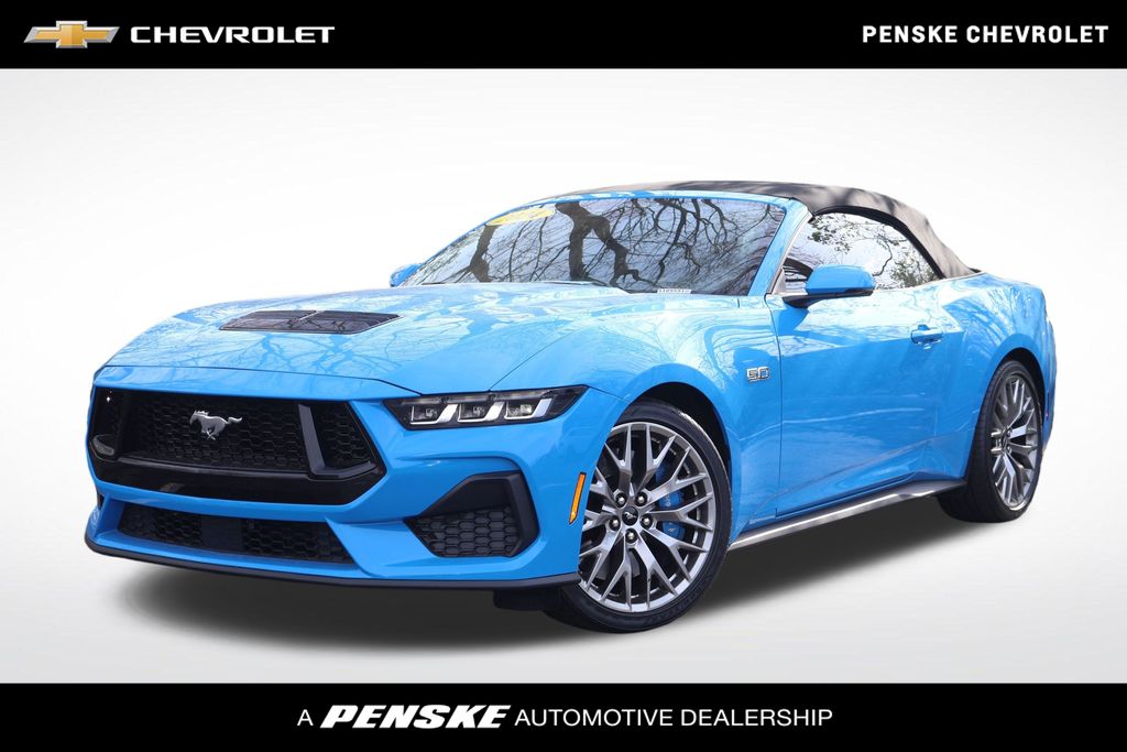 Grabber Blue Metallic 2024 Ford Mustang GT Premium Convertible RWD Convertible Rear-Wheel Drive Automatic