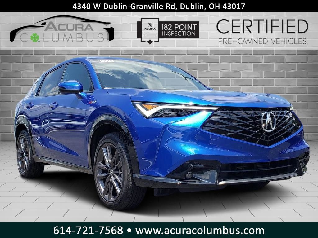 Adriatic Blue Sea Metallic 2025 Acura ADX SUV / Crossover All-Wheel Drive Continuously Variable Transmission
