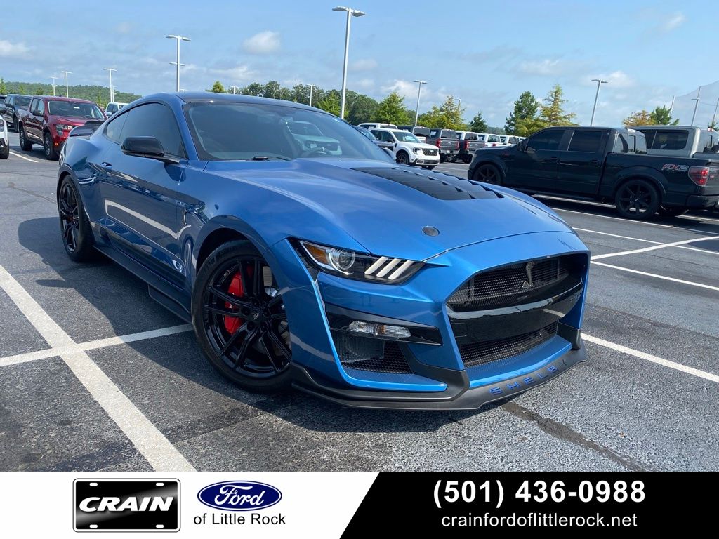Ford Performance Blue Metallic 2021 Ford Mustang Shelby GT500 Coupe Rear-Wheel Drive 7-Speed Automatic