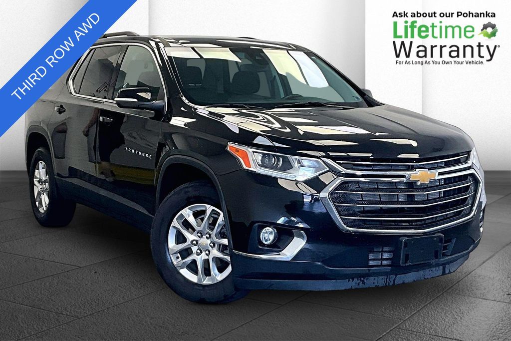 Mosaic Black Metallic 2021 Chevrolet Traverse SUV / Crossover Four-Wheel Drive Automatic