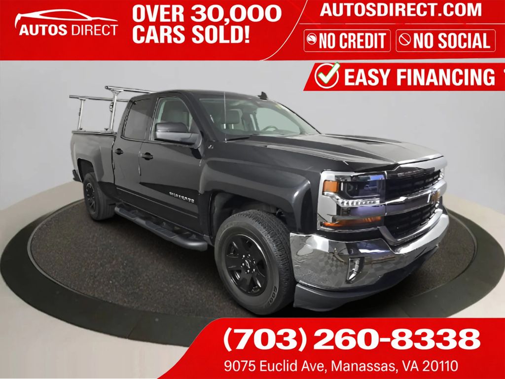 Black 2018 Chevrolet Silverado 1500 Pickup Truck Four-Wheel Drive 6-Speed Automatic Overdrive