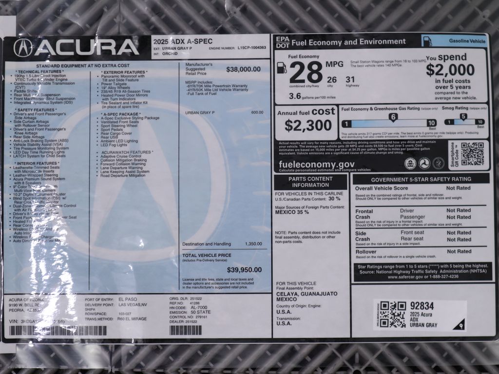 2025 Acura ADX A-SPEC 9
