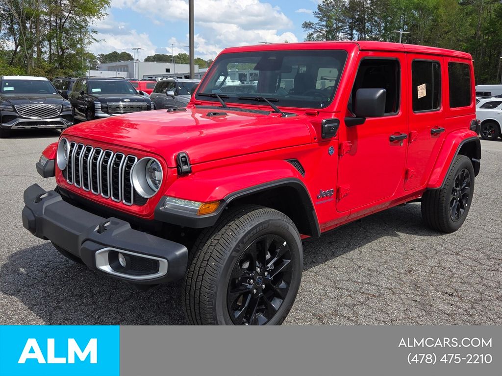 Used 2025 Red Jeep Sahara 4xe image 3