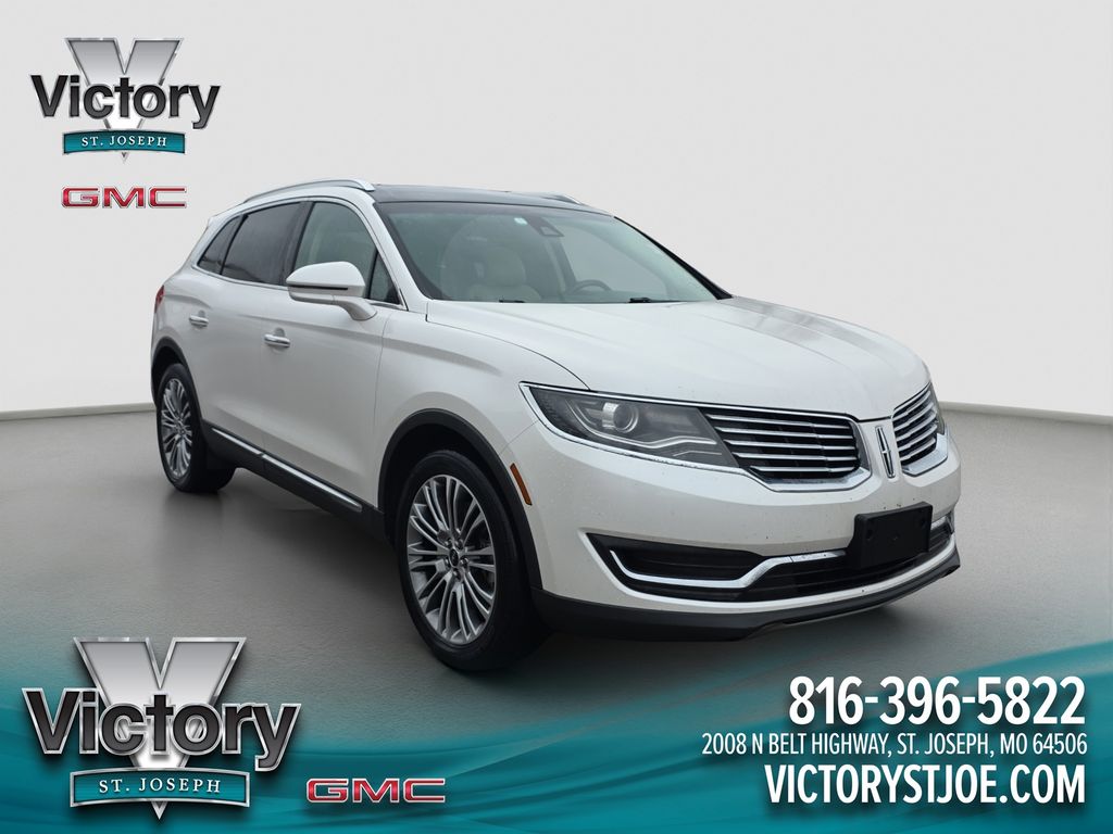 White Platinum Clearcoat Metallic 2016 Lincoln MKX Reserve AWD SUV / Crossover All-Wheel Drive 6-Speed Automatic
