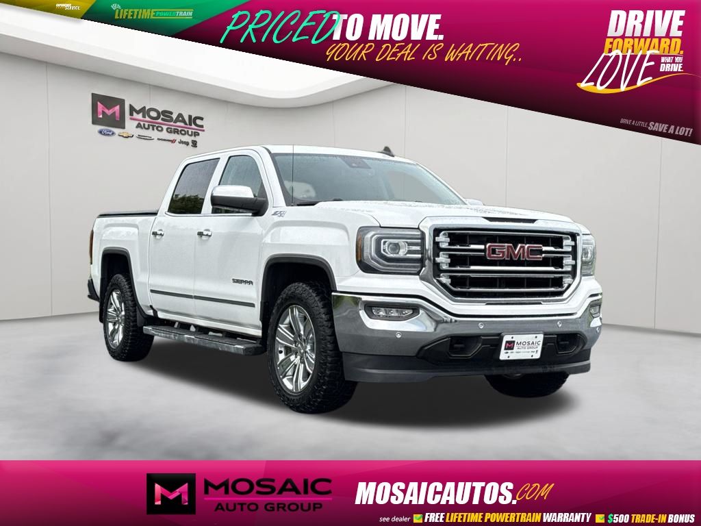 Summit White 2018 GMC Sierra 1500 Pickup Truck Four-Wheel Drive 8-Speed Automatic Overdrive