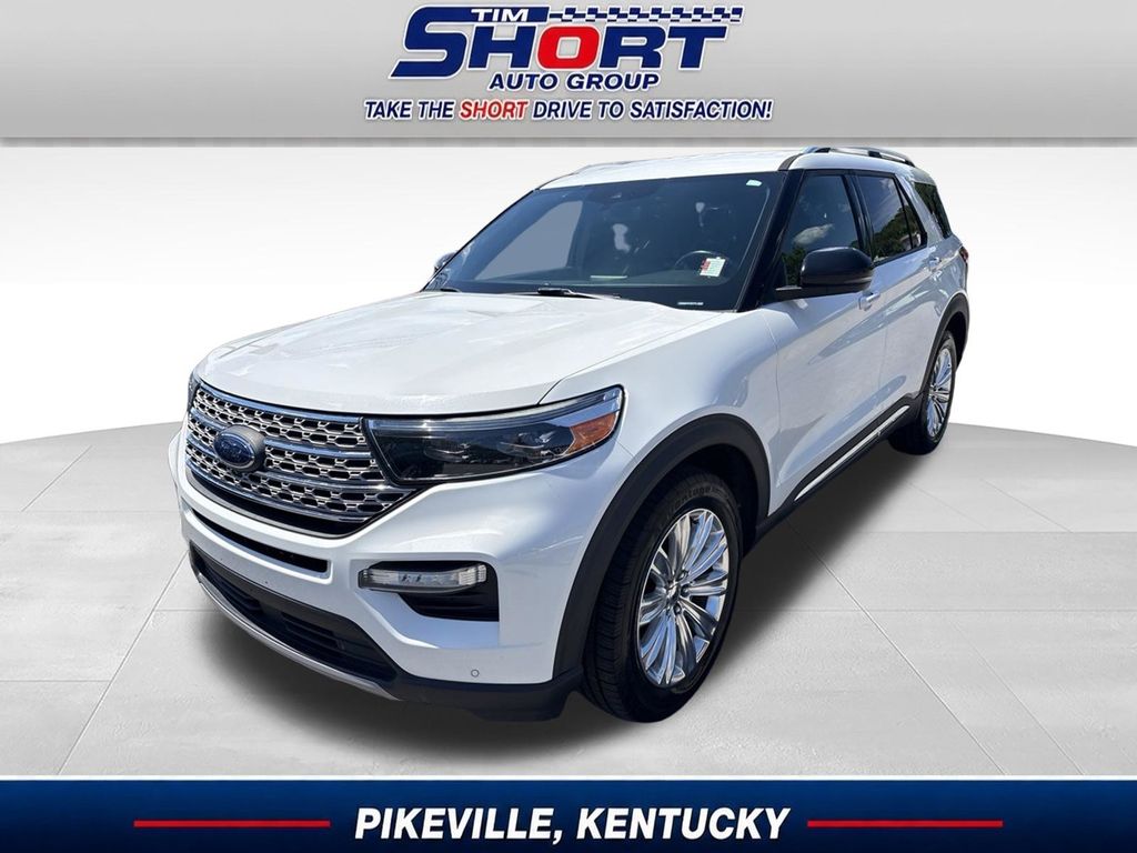 White Metallic 2020 Ford Explorer Limited AWD SUV / Crossover All-Wheel Drive Automatic