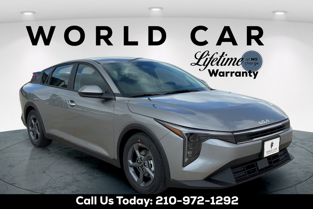 Steel Gray 2026 Kia K4 LXS FWD Sedan Front-Wheel Drive Continuously Variable Transmission