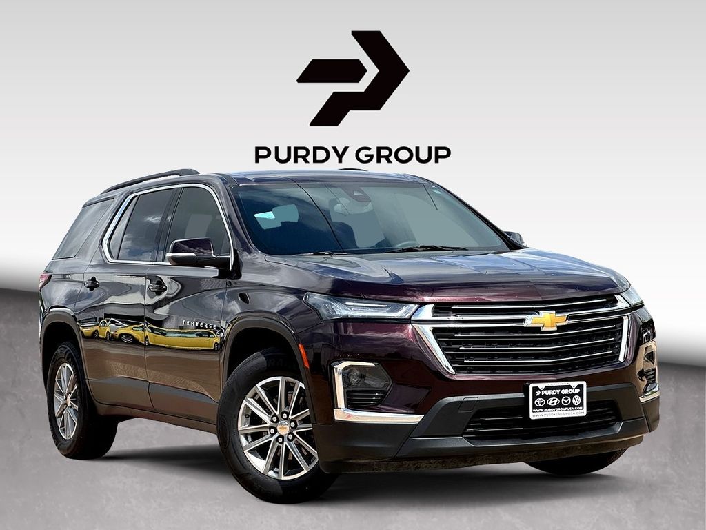Black Cherry Metallic 2023 Chevrolet Traverse LT Cloth FWD SUV / Crossover Front-Wheel Drive 9-Speed Automatic